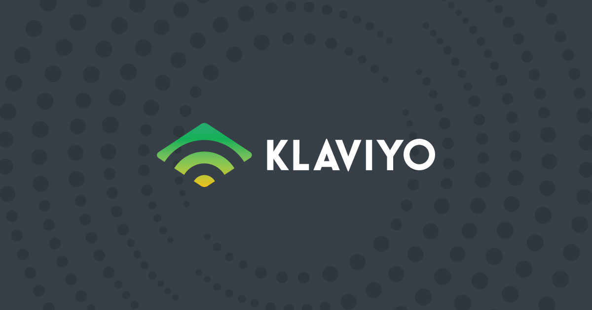 a klavo logo with a green and yellow background